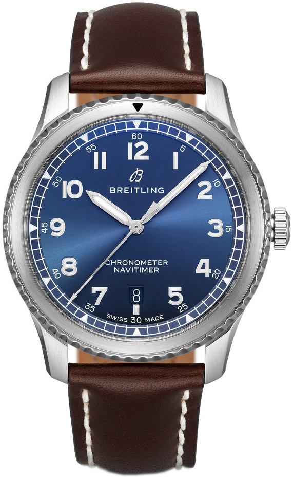 Bilde av Breitling Herreklokke A17315101c1x1 Aviator 8 Automatic 41 Blå/lær