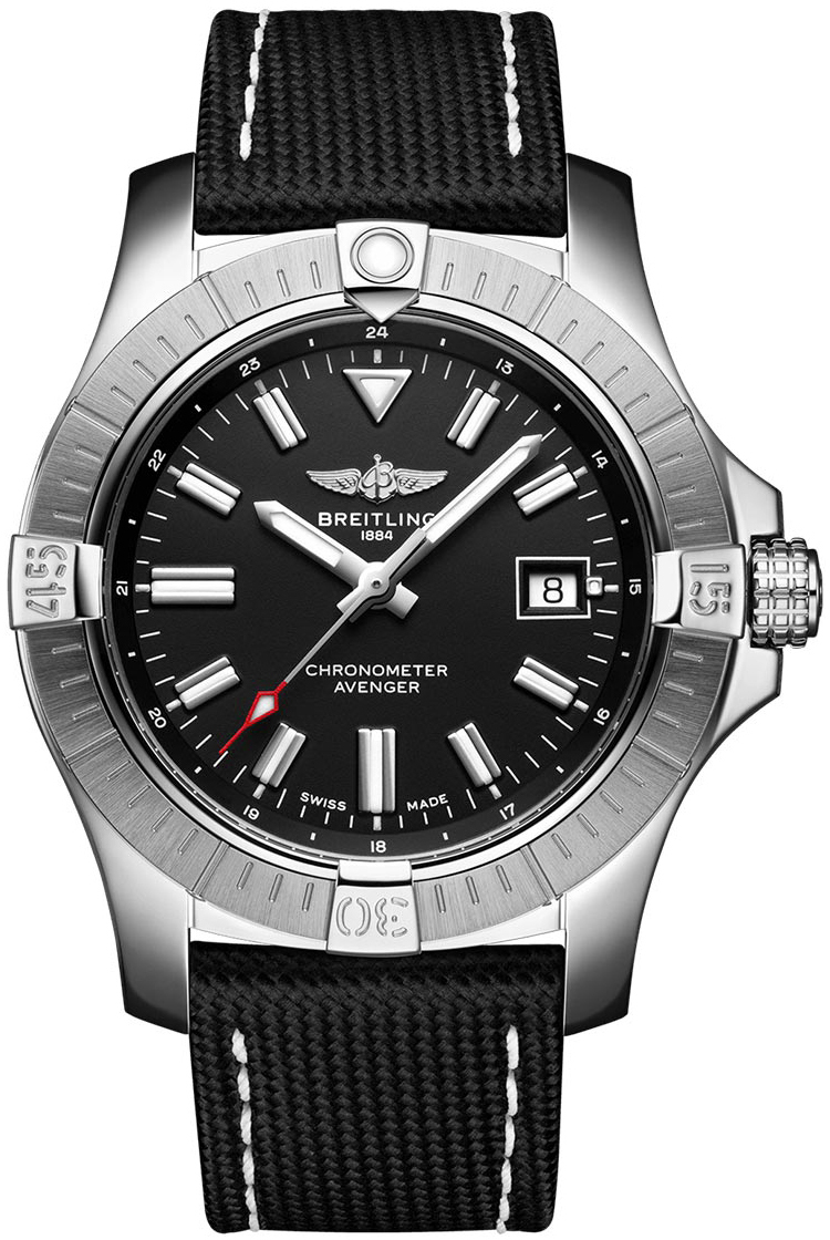 Bilde av Breitling Herreklokke A17318101b1x2 Avenger Automatic 43 Sort/lær