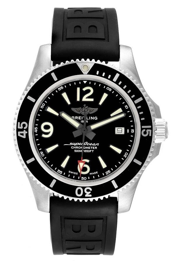 Bilde av Breitling Herreklokke A17366021b1s2 Superocean Ii 42 Sort/gummi Ø42