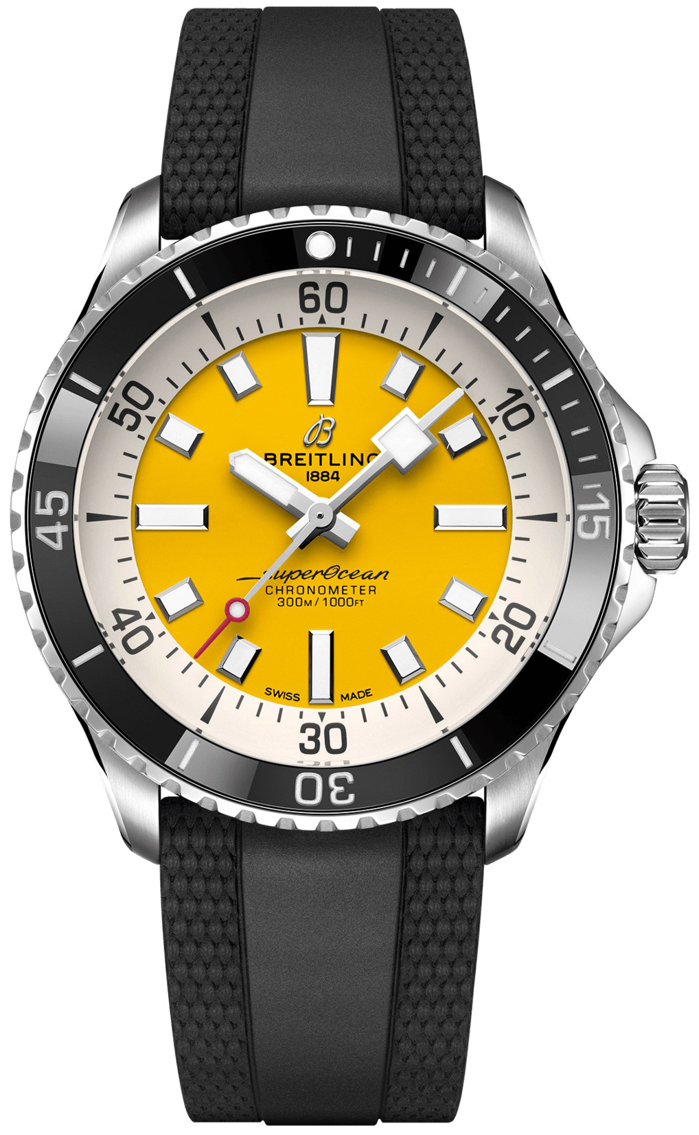 Bilde av Breitling Herreklokke A17375211i1s1 Superocean Automatic 42 Gul/gummi