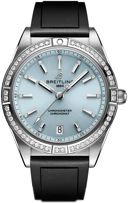 Bilde av Breitling Dameklokke G10380591c1s1 Chronomat Automatic 36 Blå/gummi