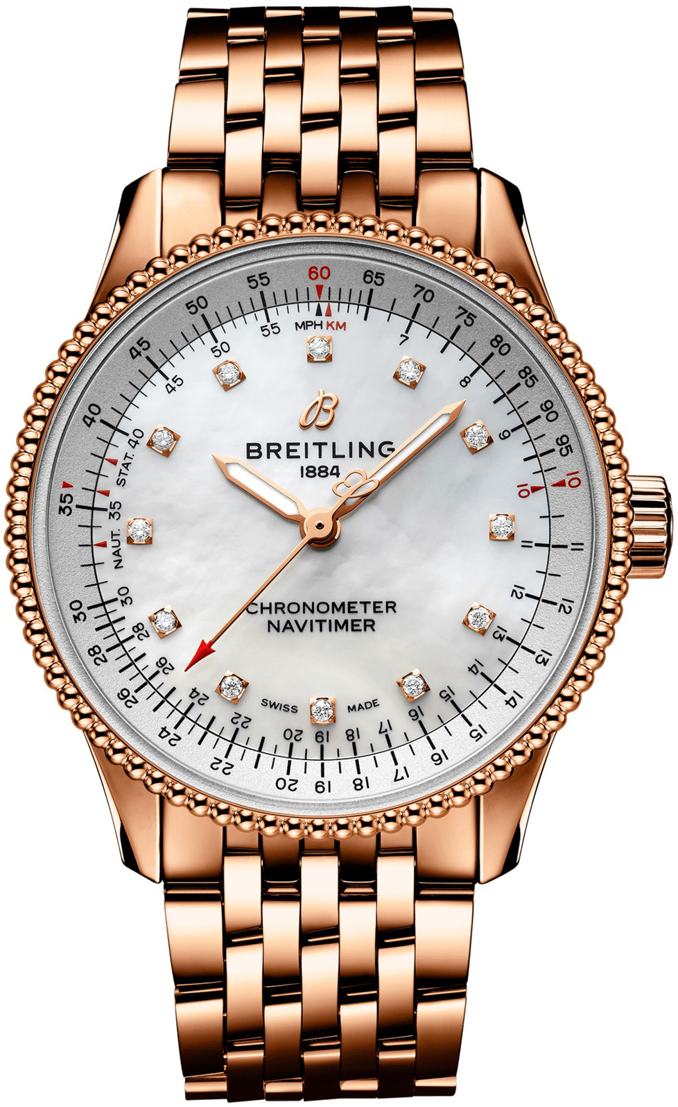 Bilde av Breitling Dameklokke R17395211a1r1 Navitimer Automatic 35 Hvit/18