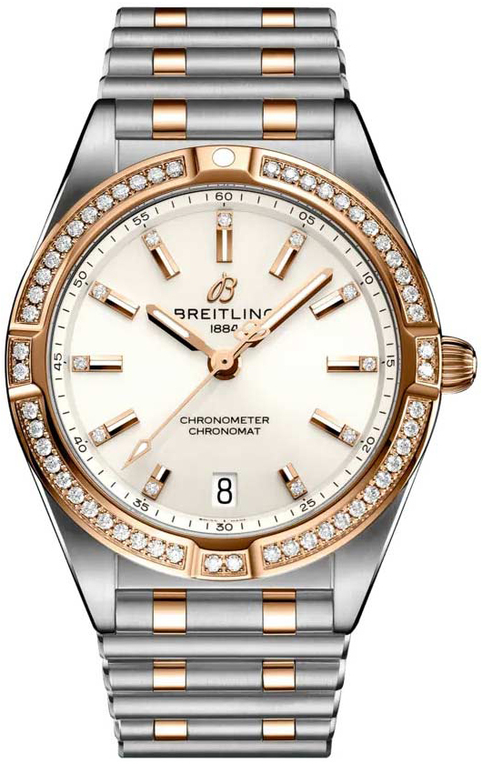 Bilde av Breitling Dameklokke U77310591a1u1 Chronomat 32 Hvit/18 Karat Rosé