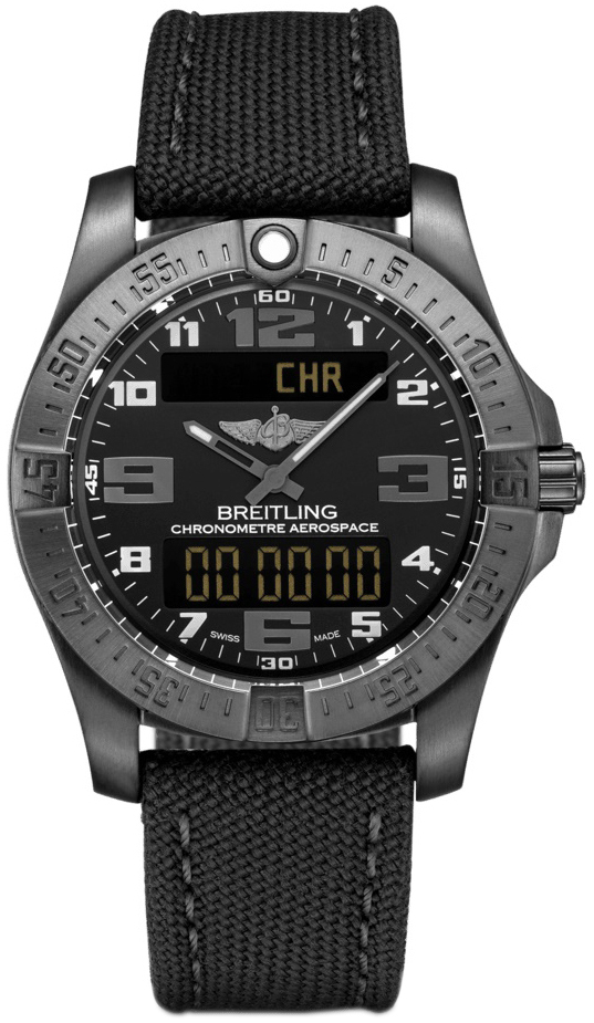 Bilde av Breitling Herreklokke V79363101b1w1 Professional Aerospace Sort/lær