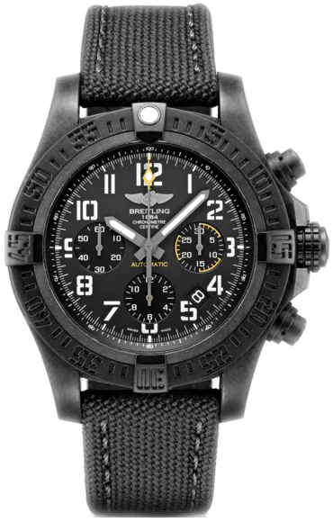 Bilde av Breitling Herreklokke Xb0180e41b1w1 Avenger Hurricane 45 Sort/gummi