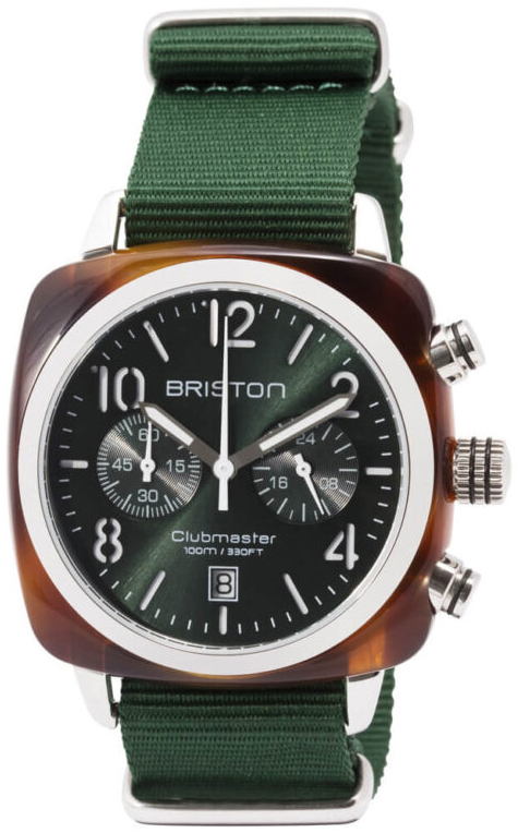Briston 15140-SA-T-10-NBG Clubmaster Grønn/Tekstil