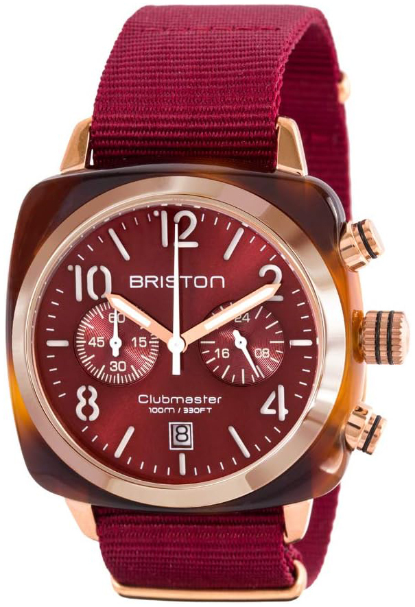 Briston Herreklokke 15140.PRA.T.8.NBDX Classic Rød/Tekstil