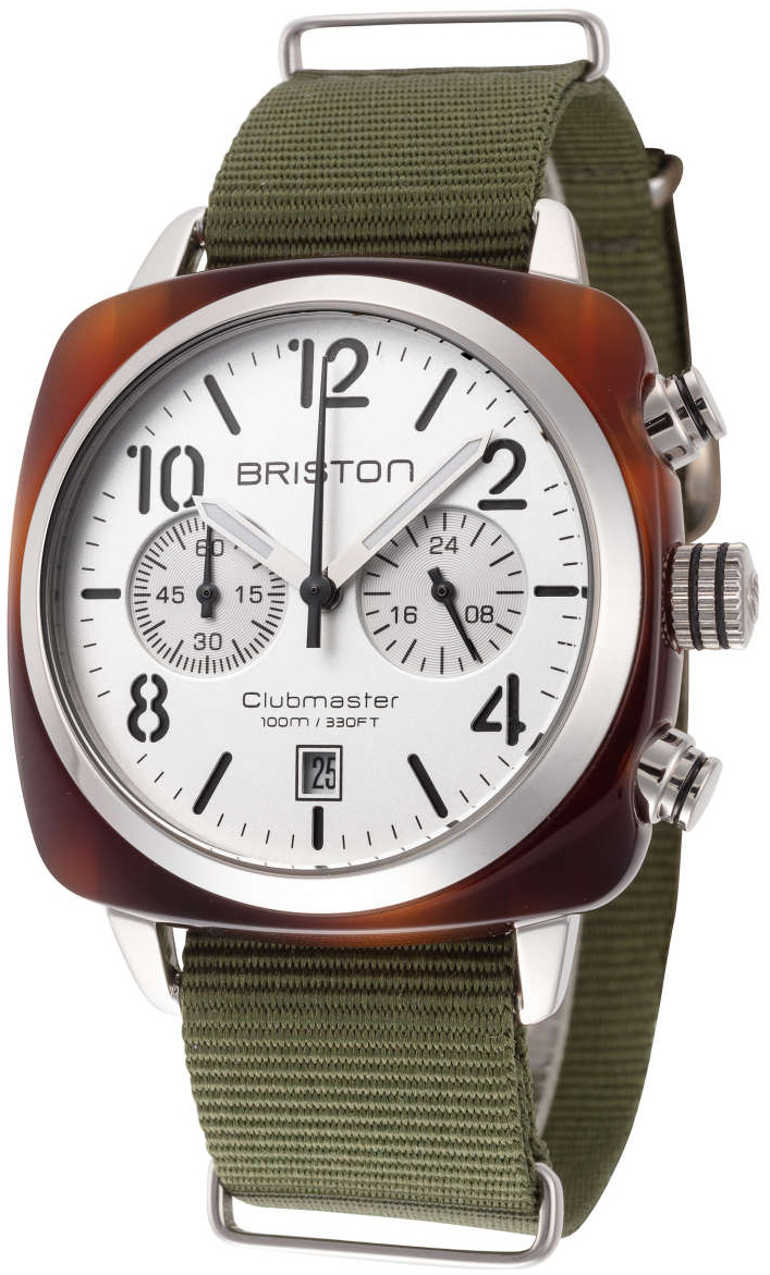 Briston Herreklokke 16140.SA.T.2.NGA Classic Sølvfarget/Tekstil