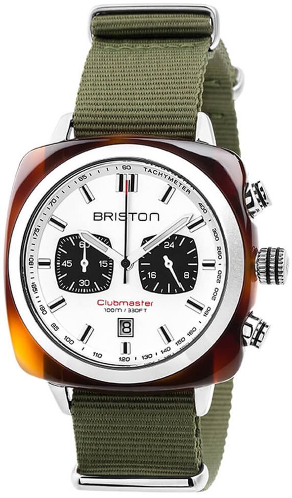 Briston 17142-SA-TS-2-NGA Clubmaster Hvit/Tekstil