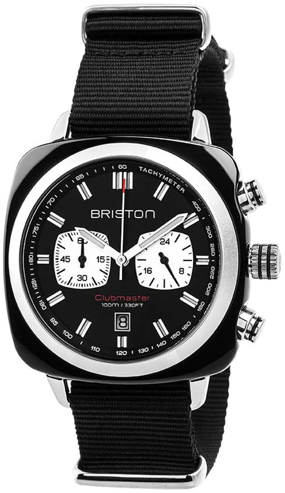 Briston Herreklokke 17142.SA.BS.1.NB Sport Sort/Tekstil