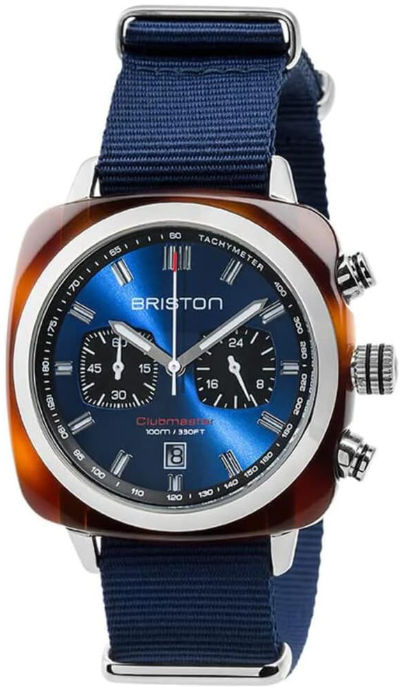 Briston Herreklokke 17142.SA.TS.9.NNB Sport Blå/Tekstil