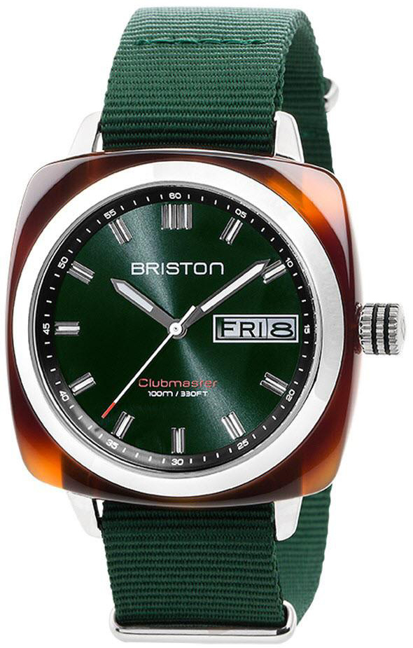 Briston Herreklokke 17342.SA.TS.10.NBG Grønn/Tekstil