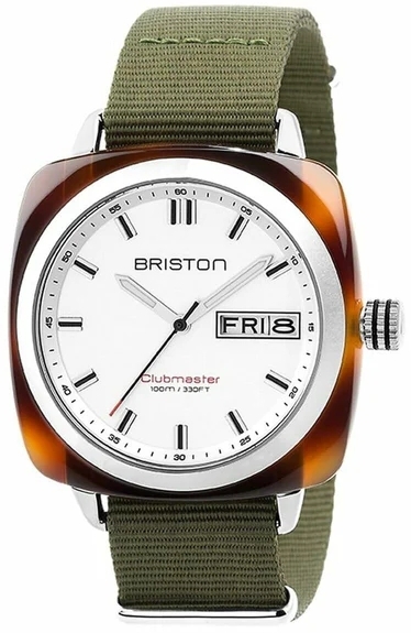 Briston Herreklokke 17342.SA.TS.2.NGA Hvit/Tekstil