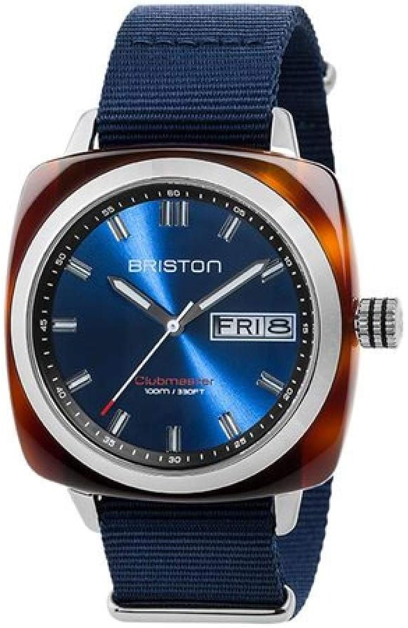 Briston Herreklokke 17342.SA.TS.9.NNB Blå/Tekstil