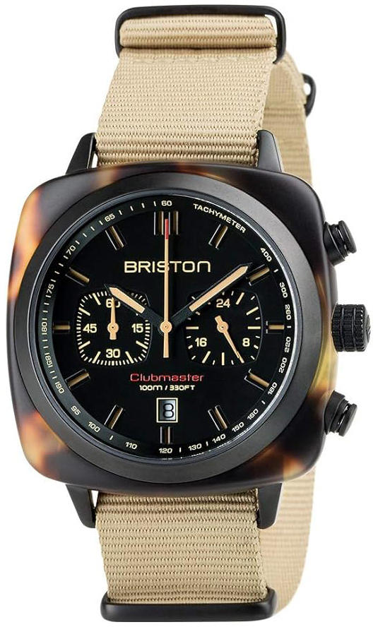 Briston Herreklokke 18142.PBAM.TSS.5.NK Sport Sort/Tekstil