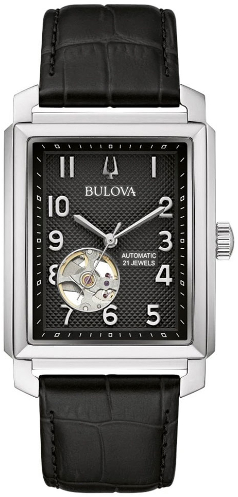 Bulova Herreklokke 96A269 Sutton Sort/Lær