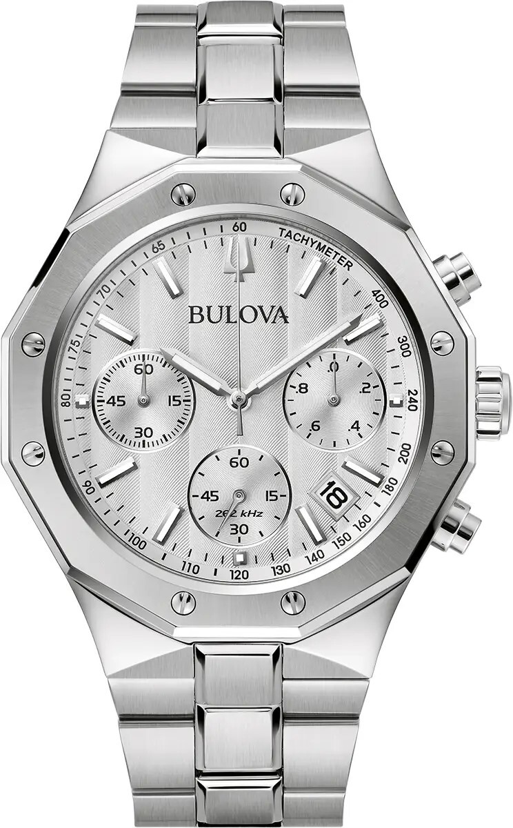 Bulova Herreklokke 96B408 Classic Sølvfarget/Stål Ø44 mm