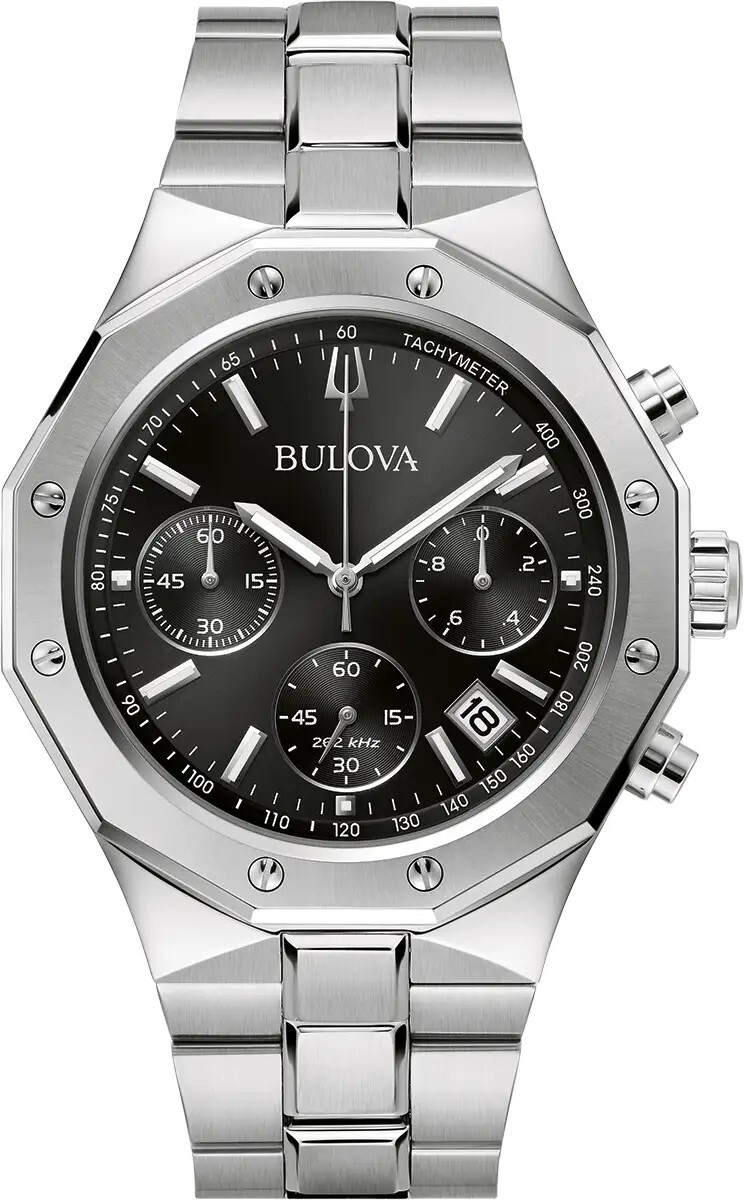 Bulova Herreklokke 96B410 Classic Sort/Stål Ø44 mm