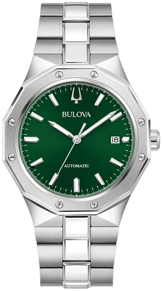 Bulova Herreklokke 96B464 Classic Grønn/Stål Ø40 mm