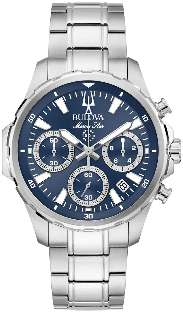 Bulova Herreklokke 96B466 Marine Star Blå/Stål Ø43 mm