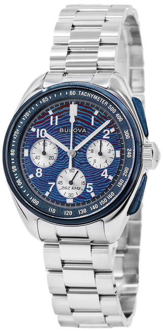 Bulova Herreklokke 98A329 Lunar Pilot Blå/Stål Ø43.5 mm