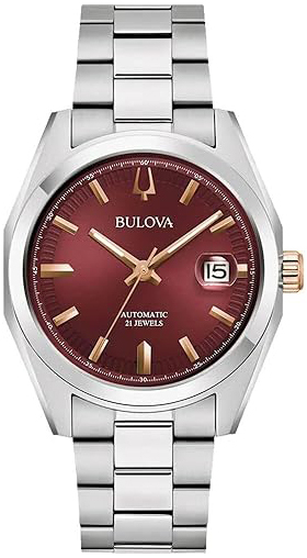 Bulova Herreklokke 98B422 Surveyor Rød/Stål Ø39 mm