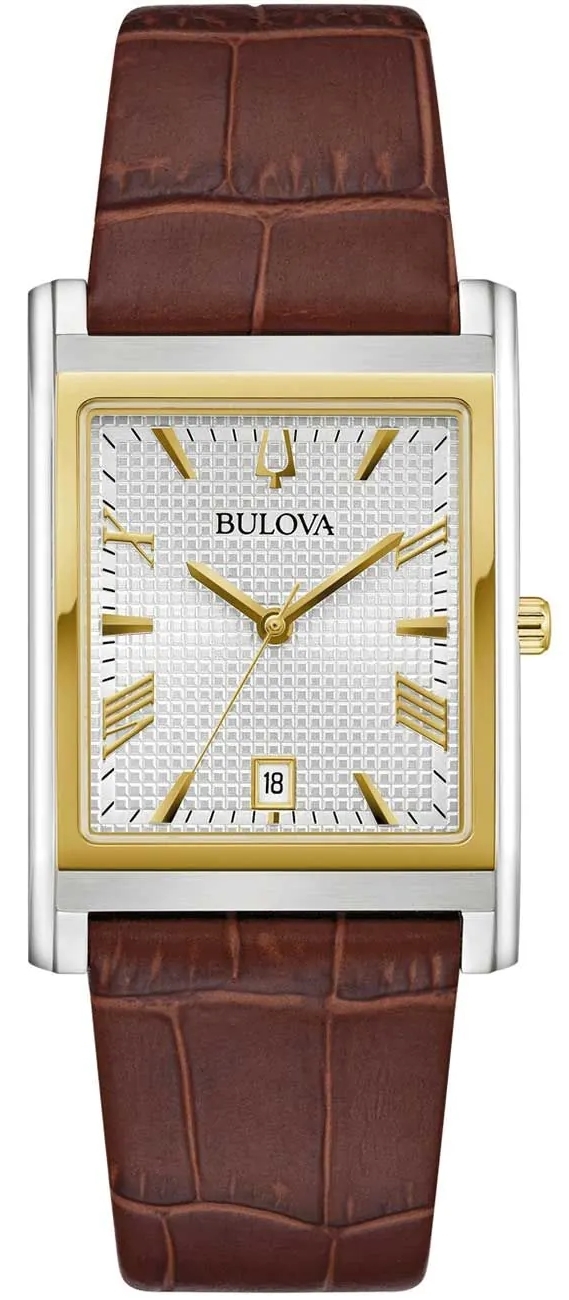 Bulova 98B430 Sutton Sølvfarget/Lær Ø29 mm