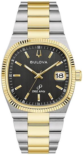 Bulova Herreklokke 98B458 Super Seville Sort/Gulltonet stål