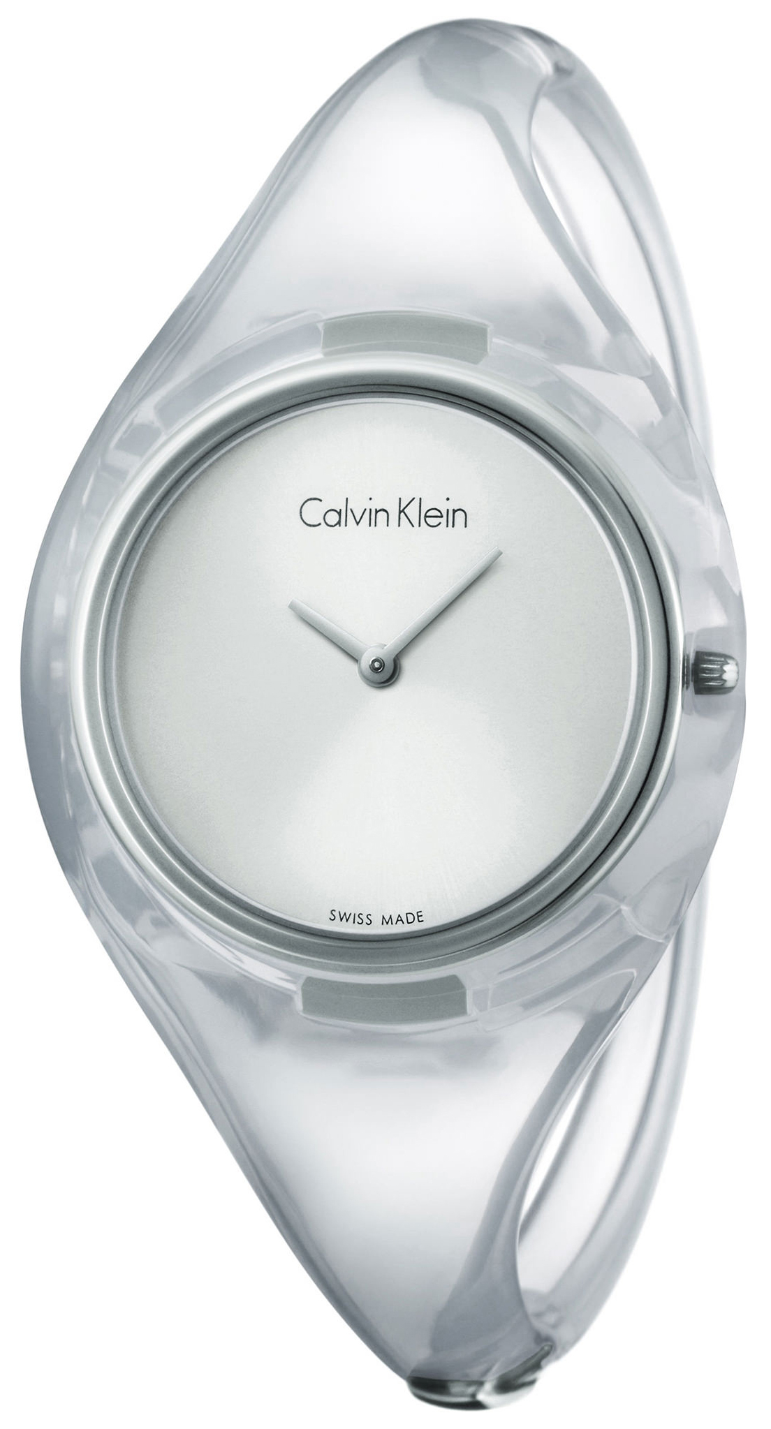 Calvin Klein Pure Dameklokke K4W2MXK6 Sølvfarget/Plast Ø34 mm - Calvin Klein