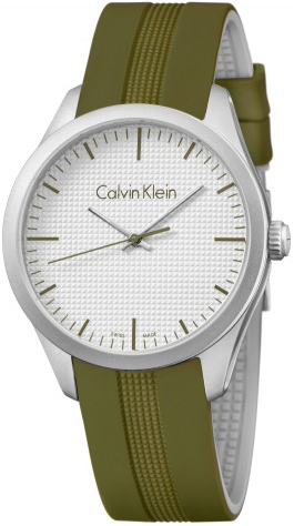 Calvin Klein Color Herreklokke K5E51FW6 Hvit/Gummi Ø40 mm