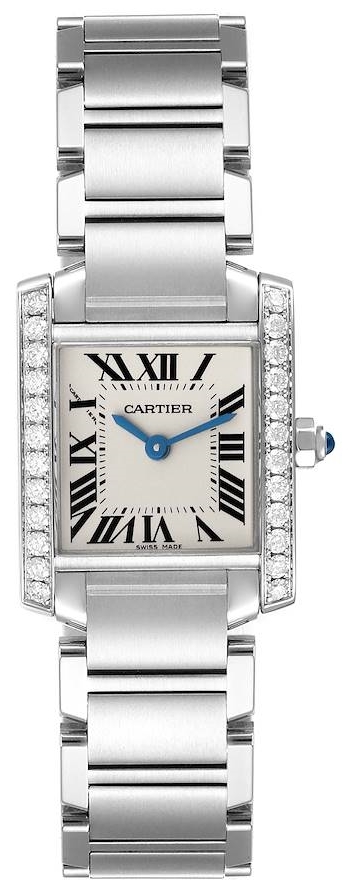 Cartier Tank Francaise Dameklokke W4TA0008 Sølvfarget/Stål - Cartier