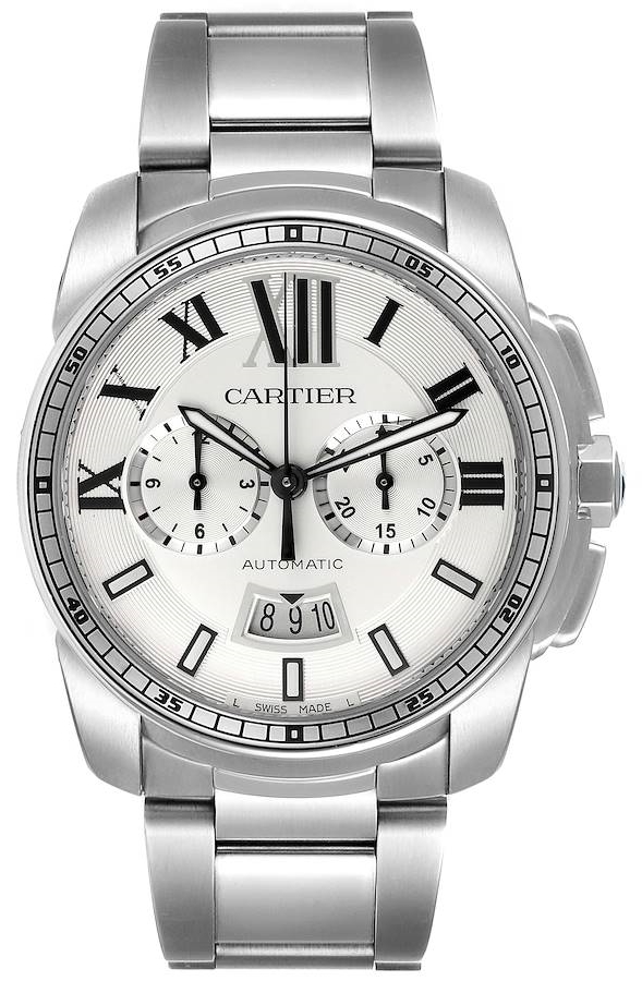 Cartier Calibre de Cartier Herreklokke W7100045 Sølvfarget/Stål