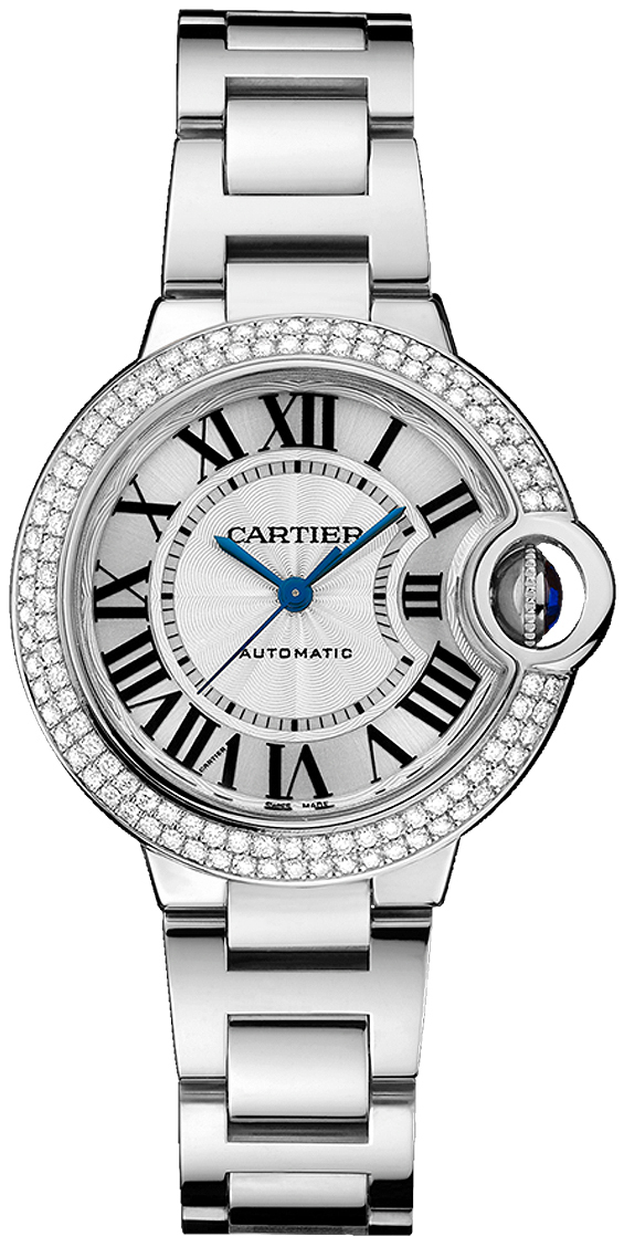 Cartier Ballon Bleu De Cartier Dameklokke WE902065 Sølvfarget/18 - Cartier