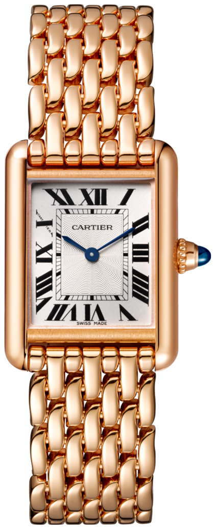 Cartier Tank Louis Dameklokke WGTA0023 Sølvfarget/18 karat rosé gull
