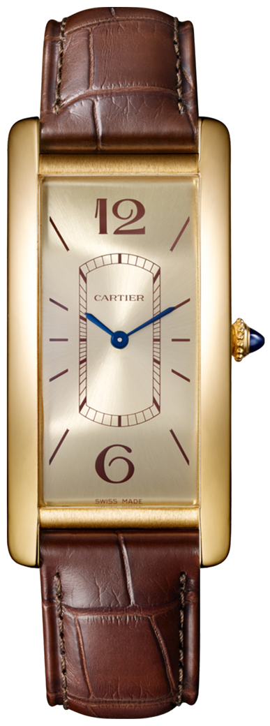 Cartier Tank Cintree Dameklokke WGTA0026 Champagnefarget/Lær - Cartier