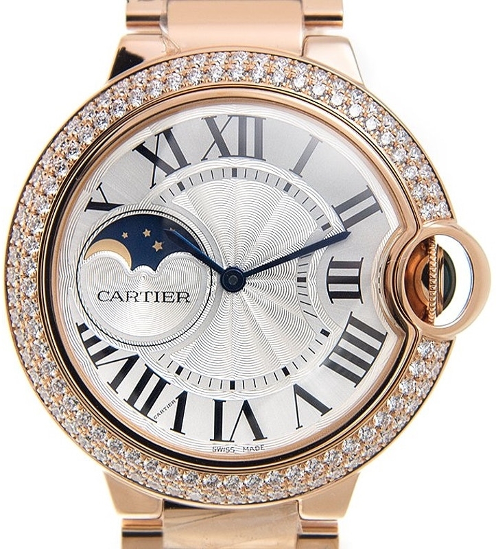 Cartier Ballon Blue Dameklokke WJBB0025 Sølvfarget/18 karat rosé - Cartier
