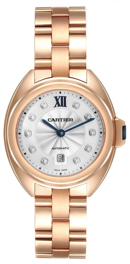 Cartier Cle De Cartier Dameklokke WJCL0033 Sølvfarget/18 karat rosé - Cartier