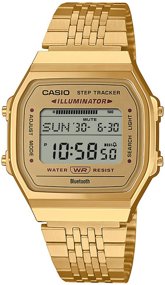 Casio ABL-100WEG-9AEF Vintage LCD/Gulltonet stål
