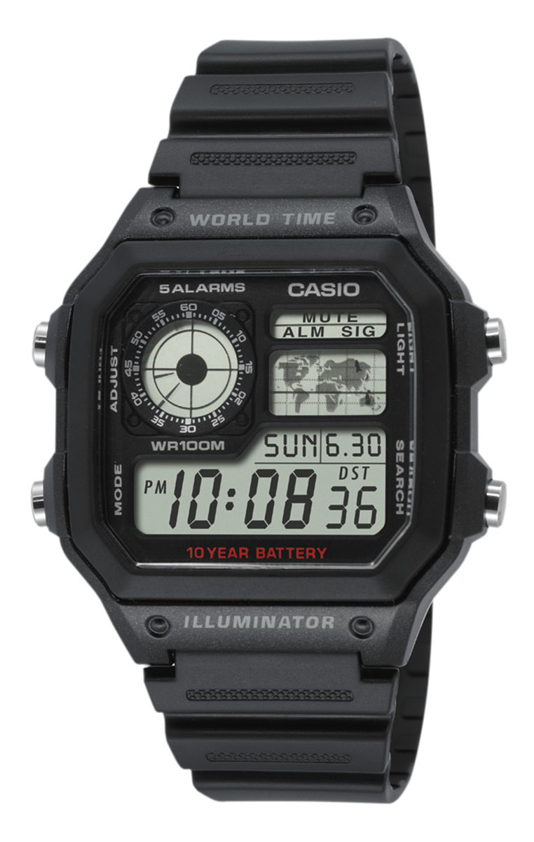 Casio Collection AE-1200WH-1AVEF LCD/Resinplast
