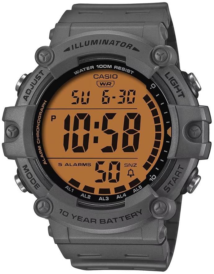 Casio Herreklokke AE-1500WHC-8AVEF Timeless Collection Orange/Gummi