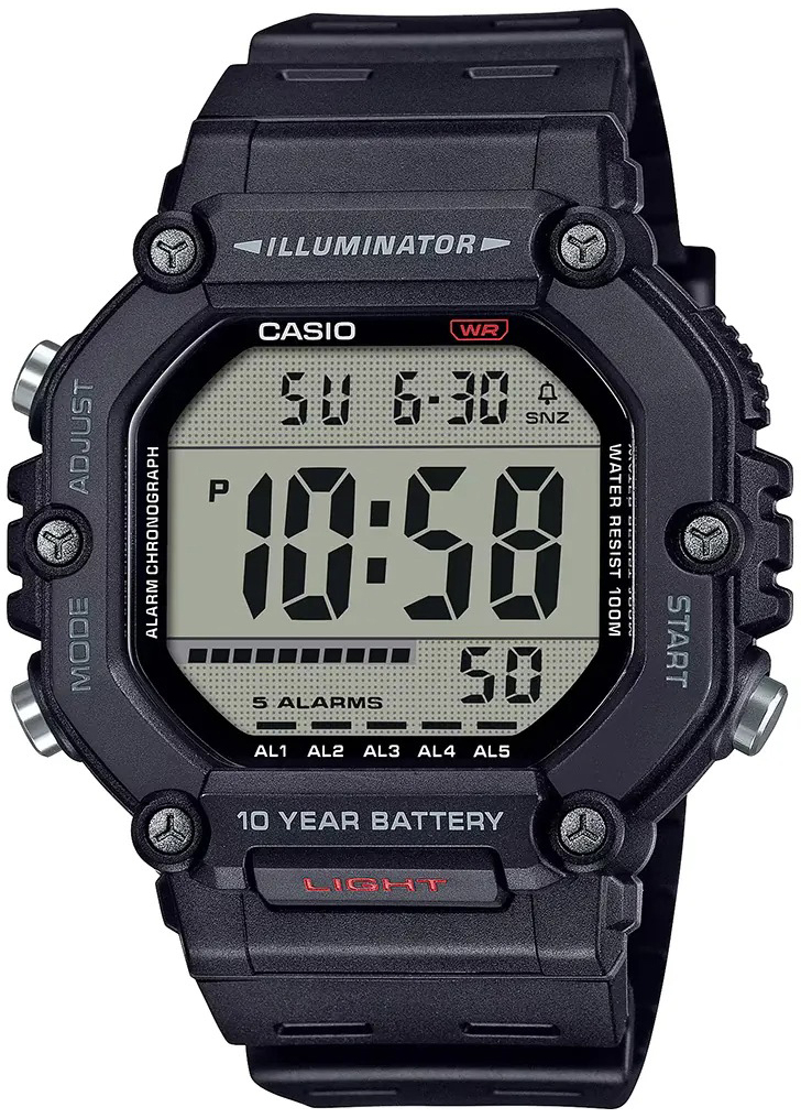 Casio Herreklokke AE-1600H-1AVEF Collection LCD/Resinplast