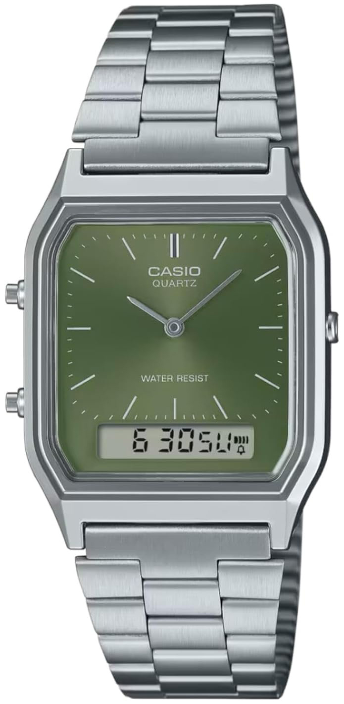 Casio AQ-230A-3AMQYES Vintage Grønn/Stål