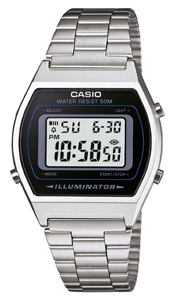Casio Casio Collection Herreklokke B640WD-1AVEF LCD/Stål 38.9x35 mm - Casio