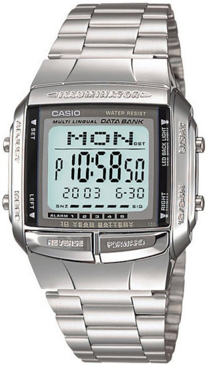 Casio Herreklokke DB-360-1ADF Classic LCD/Stål Ø38 mm
