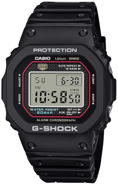 Casio Herreklokke DW-5000R-1AER G-Shock LCD/Gummi