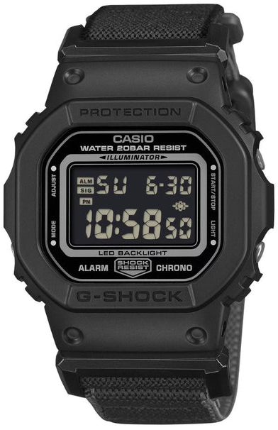 Casio Herreklokke DW-5600MNC-1ER G-Shock LCD/Tekstil