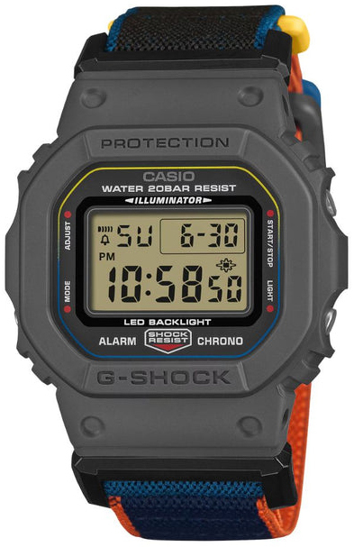 Casio Herreklokke DW-5600MNC-8A2ER G-Shock LCD/Tekstil