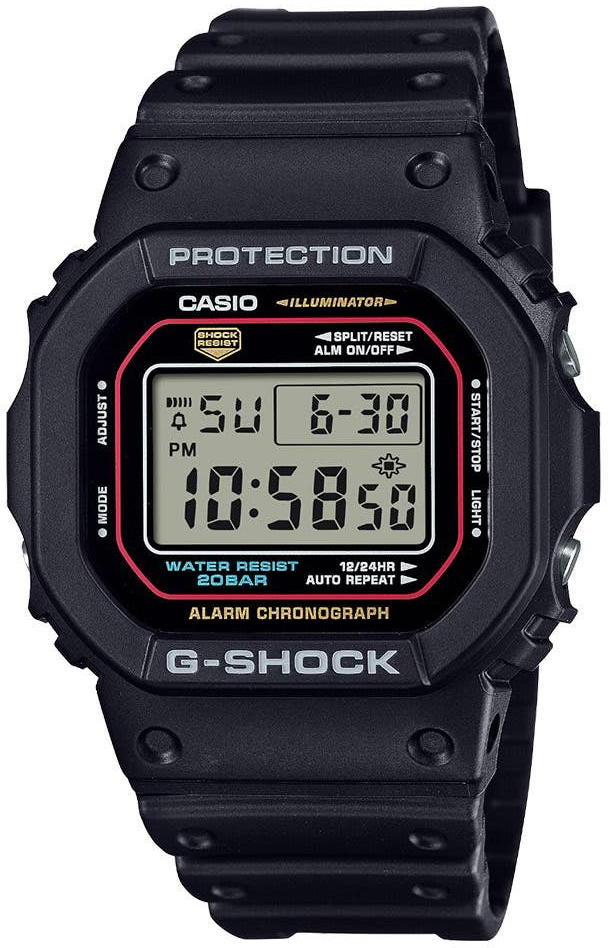 Casio Herreklokke DW-5600RL-1ER G-Shock LCD/Resinplast