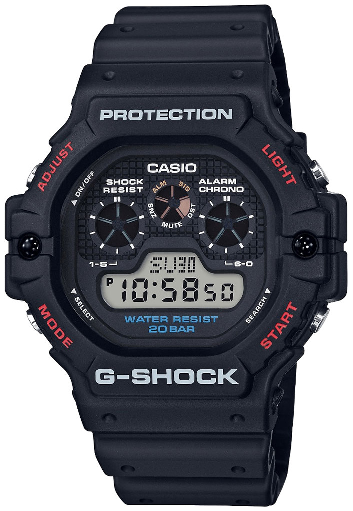 Casio G-Shock Herreklokke DW-5900-1ER LCD/Resinplast - Casio