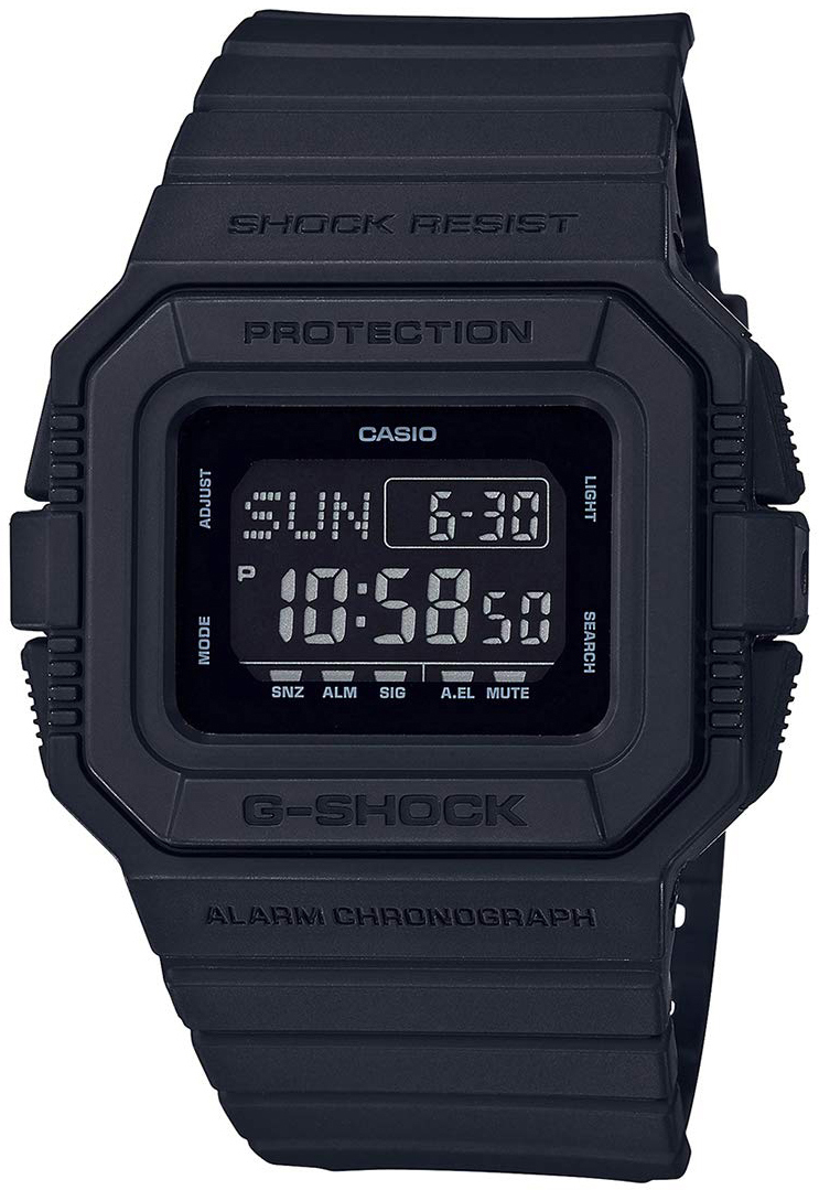 Casio G-Shock Herreklokke DW-D5500BB-1ER LCD/Resinplast